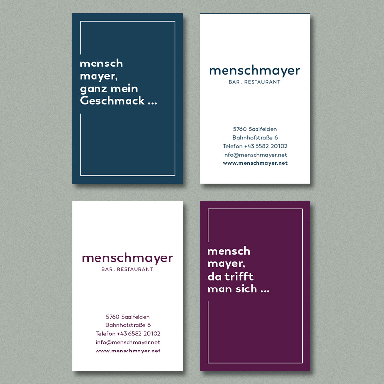 menschmayer | Visitenkarten