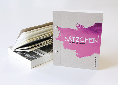 Buch "Sätzchen" / Edition Marlit / Adebar 2018 und Austriacus in Bronze 2018