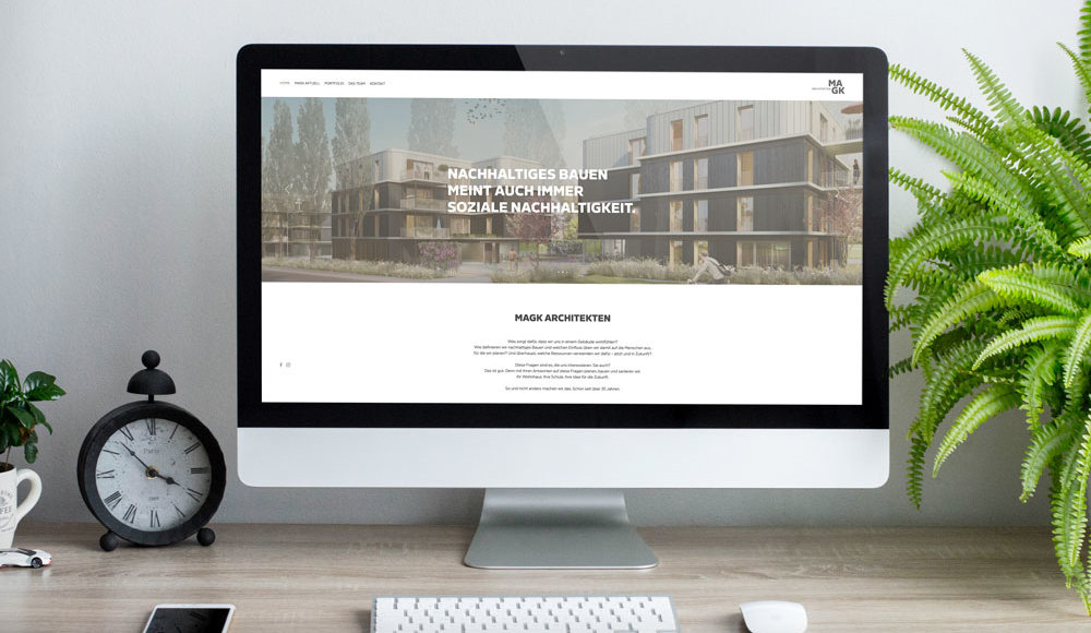MAGK Architekten / Website Startseite